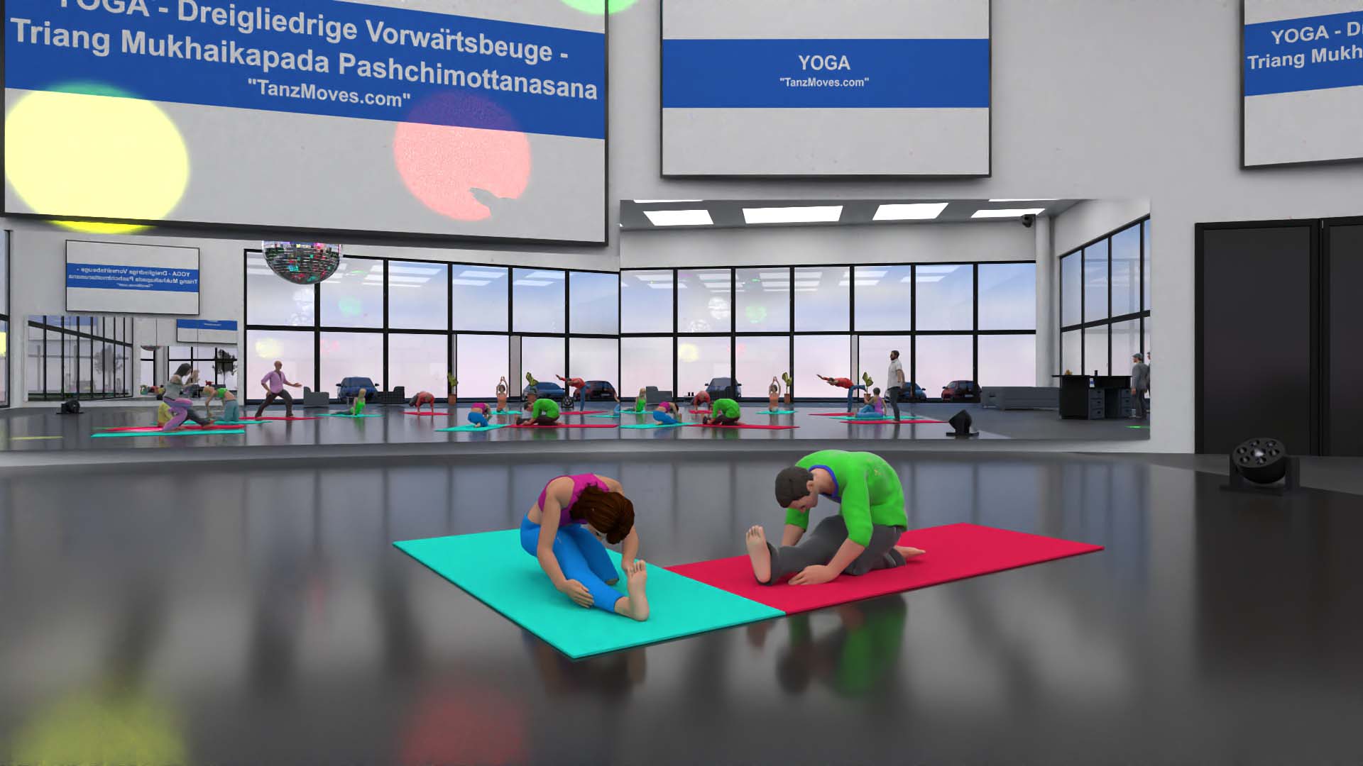 Yoga / Asana - Dreigliedrige Vorwärtsbeuge