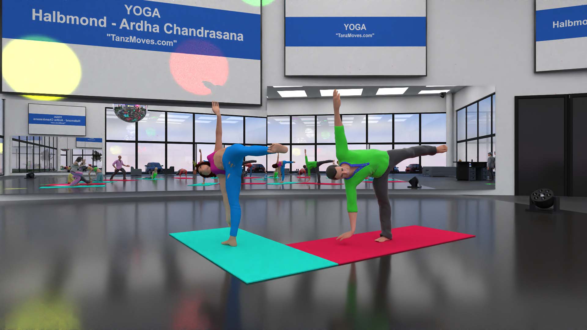 Yoga / Asana - Halbmond